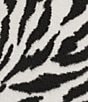 Allison Daley Plus Size Zebra Print Long Sleeve Point Collar Sherpa Jacket - Image 4