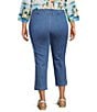 Allison Daley Plus Stretch Denim Pull-On Straight Leg Crop Pants - Image 2