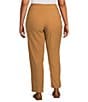 Allison Daley Plus Tobacco Stretch Pull-On Straight Leg Pants, Color:Tobacco - Image 2
