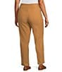 Allison Daley Plus Tobacco Stretch Pull-On Straight Leg Pants, Color:Tobacco - Image 4