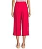 Allison Daley Pomegranate Linen Blend Pull-On Capri Pants, Color:Pomegranate - Image 2