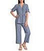 Allison Daley Pull-On Soft Crop Pants - Image 3