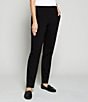 Color:Black - Image 4 - Stretch Pull-On Straight Leg Pants