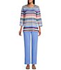 Allison Daley Pull-On Waist Straight Leg Knit Pants - Image 5