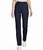 Allison Daley Straight Leg Stretch Denim Elastic Waist Pull-On Pants - Image 1