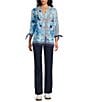 Allison Daley Straight Leg Stretch Denim Elastic Waist Pull-On Pants - Image 5