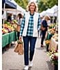 Allison Daley Straight Leg Stretch Denim Elastic Waist Pull-On Pants - Image 5