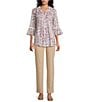 Allison Daley Stretch Pull-On Straight Leg Pants - Image 3