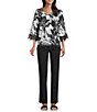 Allison Daley Stretch Pull-On Straight Leg Pants - Image 3