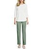 Allison Daley Stretch Pull-On Straight Leg Pants - Image 2