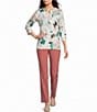 Allison Daley Stretch Pull-On Straight Leg Pants - Image 3