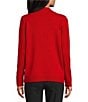 Allison Daley Tango Red Embellished Long Sleeve Crew Neck Sweater - Image 2