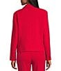 Allison Daley Tango Red Long Sleeve Point Collar Button Front Jacket, Color:Tango Red - Image 3