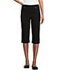 Allison Daley Tech Stretch Pull-On Skimmer Pants, Color:Black - Image 1