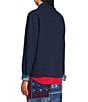 Allison Daley True Navy Bandana Long Sleeve Button Front Soft Jacket - Image 4