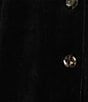 Allison Daley Velour 3/4 Sleeve Point Collar Button Front Top - Image 4