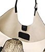ALLSAINTS Ara East/West Snake Print Tote Bag, Color:Desert White - Image 3