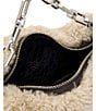 ALLSAINTS Madea Mini Shearling Chain Clutch, Color:Natural - Image 4
