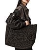 ALLSAINTS Izzy Fuzzy Leopard Large Tote Bag, Color:Leopard Brown - Image 6