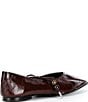 ALOHAS Sway Leather Beaded Lace Up Square Toe Ballet Flats - Image 2