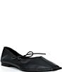 ALOHAS Sway Leather Lace Up Square Toe Ballet Flats - Image 1