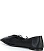 ALOHAS Sway Leather Lace Up Square Toe Ballet Flats - Image 3