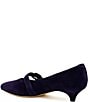 Amalfi Abito Suede Buckle Strap Kitten Heel Pumps - Image 2