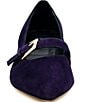 Amalfi Abito Suede Buckle Strap Kitten Heel Pumps - Image 5