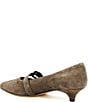Amalfi Abito Suede Buckle Strap Kitten Heel Pumps - Image 3
