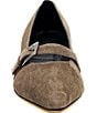 Amalfi Abito Suede Buckle Strap Kitten Heel Pumps - Image 6
