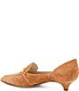Amalfi Adorato Suede Chain Hardware Kitten Heel Pumps - Image 3