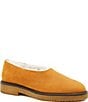Amalfi Baviera Nubuck Suede Warm Lined Crepe Sole Slip Ons - Image 1