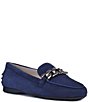 Color:New Navy Cashmere - Image 1 - Dado Suede Chain Driver Loafers