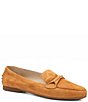 Color:Whiskey Cashmere - Image 1 - Dicondra Suede Flat Driver Loafers