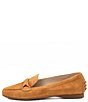 Color:Whiskey Cashmere - Image 3 - Dicondra Suede Flat Driver Loafers