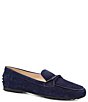 Color:Navy Cashmere - Image 1 - Dicondra Suede Flat Driver Loafers
