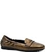 Amalfi Divino Metallic Leather Penny Loafers - Image 1