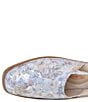 Color:Bianco Hairy - Image 4 - Gelso Floral Print Leather Sling Flats