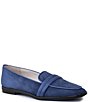 Color:Navy Cashmere/Notte Parmasoft - Image 1 - Goccia Suede Loafers