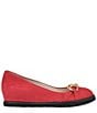 Color:Red Cashmere - Image 2 - Maga Suede Hidden Wedge Chain Slip-Ons