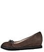 Color:Dark Brown Cashmere - Image 3 - Maga Suede Hidden Wedge Chain Slip-Ons