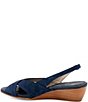 Amalfi Magnete Suede Slingback Wedge Sandals - Image 2