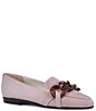 Color:Lino Cashmere - Image 1 - Omega Suede Tortoise Chain Dress Loafers
