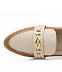 Color:Mou Camel Pluma Lux/Beige Pluma Lux - Image 4 - Onore Leather Two Tone Bit Buckled Loafers