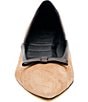Amalfi Pagliuzza Suede Block Heel Mini Bow Pumps - Image 4