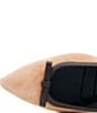 Amalfi Pagliuzza Suede Block Heel Mini Bow Pumps - Image 6