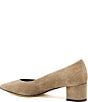 Amalfi Panorama Suede Pointed Toe Block Heel Pumps - Image 2
