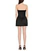 Amanda Uprichard Avalee Stretch Satin Strapless Mini Romper - Image 2