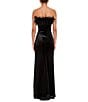 Amanda Uprichard Ella Feather Strapless Velvet Long Gown - Image 2