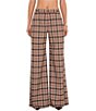 Amanda Uprichard Soft Tropical Wool Plaid Saddler Wide-Leg Coordinating Pants - Image 1